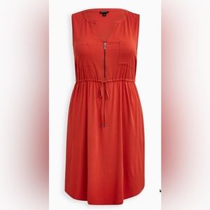 NWT TORRID Mini Challis Shirt Dress. Sz 2